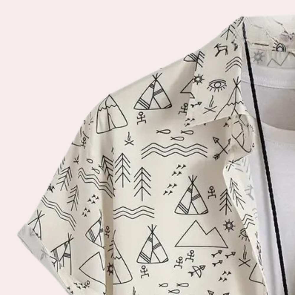 Casual Overhemd met Print voor Heren - Emilio