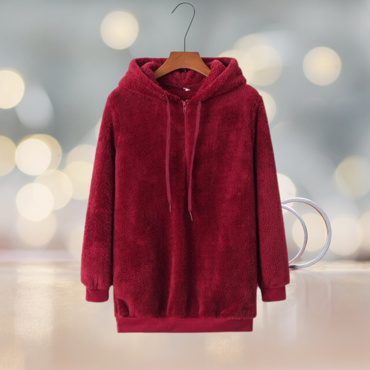Zacht dames hoodievest voor de herfst – Amalia