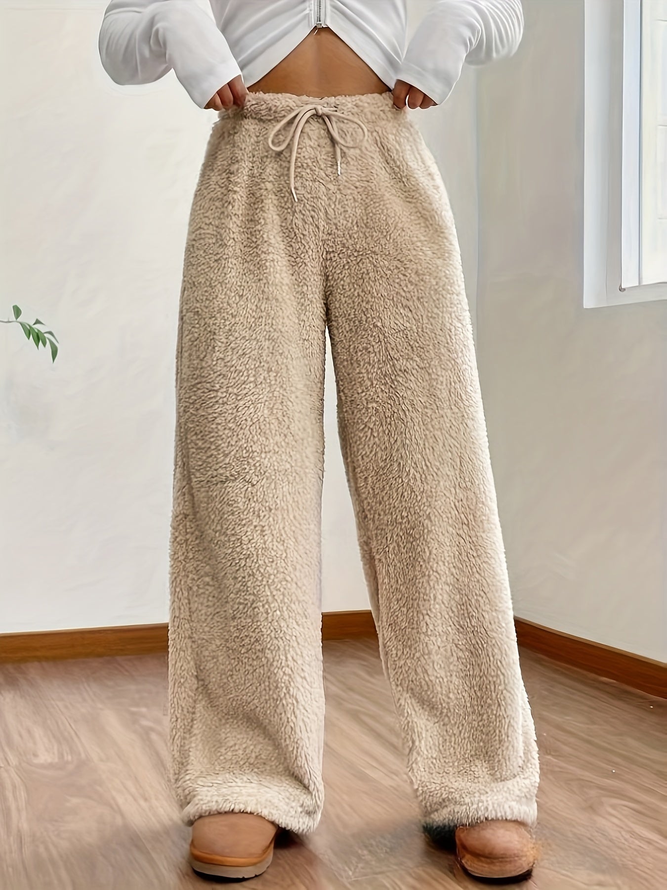 Zachte Teddy Sherpa Loungebroek Voor Dames – Noémie