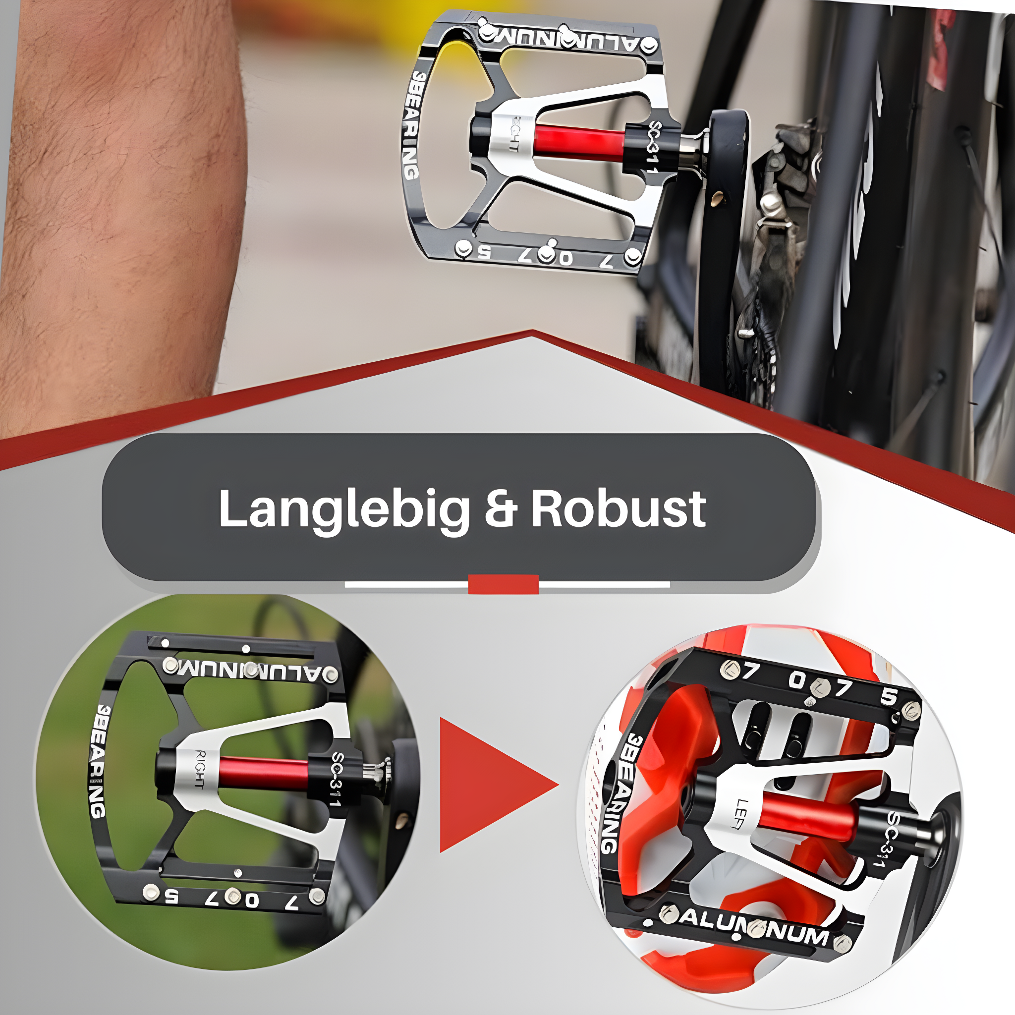 Ultralichte Anti-Slip Fietspedalen - TrailPro