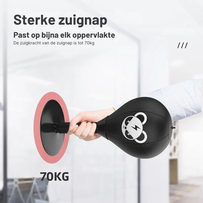 Boksbal Met Krachtige Zuignap - PowerStrike