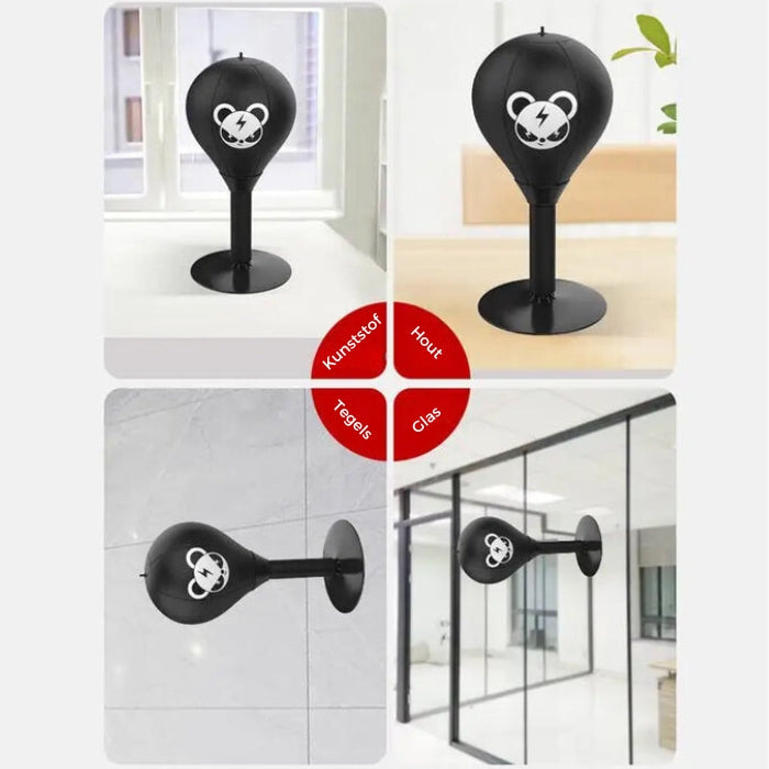 Boksbal Met Krachtige Zuignap - PowerStrike