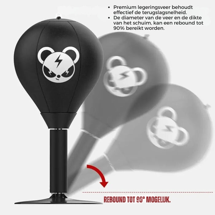 Boksbal Met Krachtige Zuignap - PowerStrike