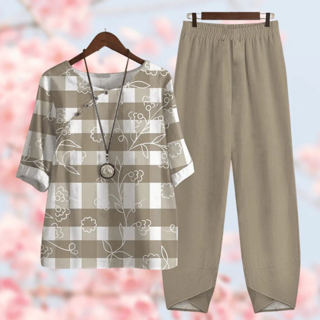 Comfortabele Tweedelige Dames Zomer Set - Mira