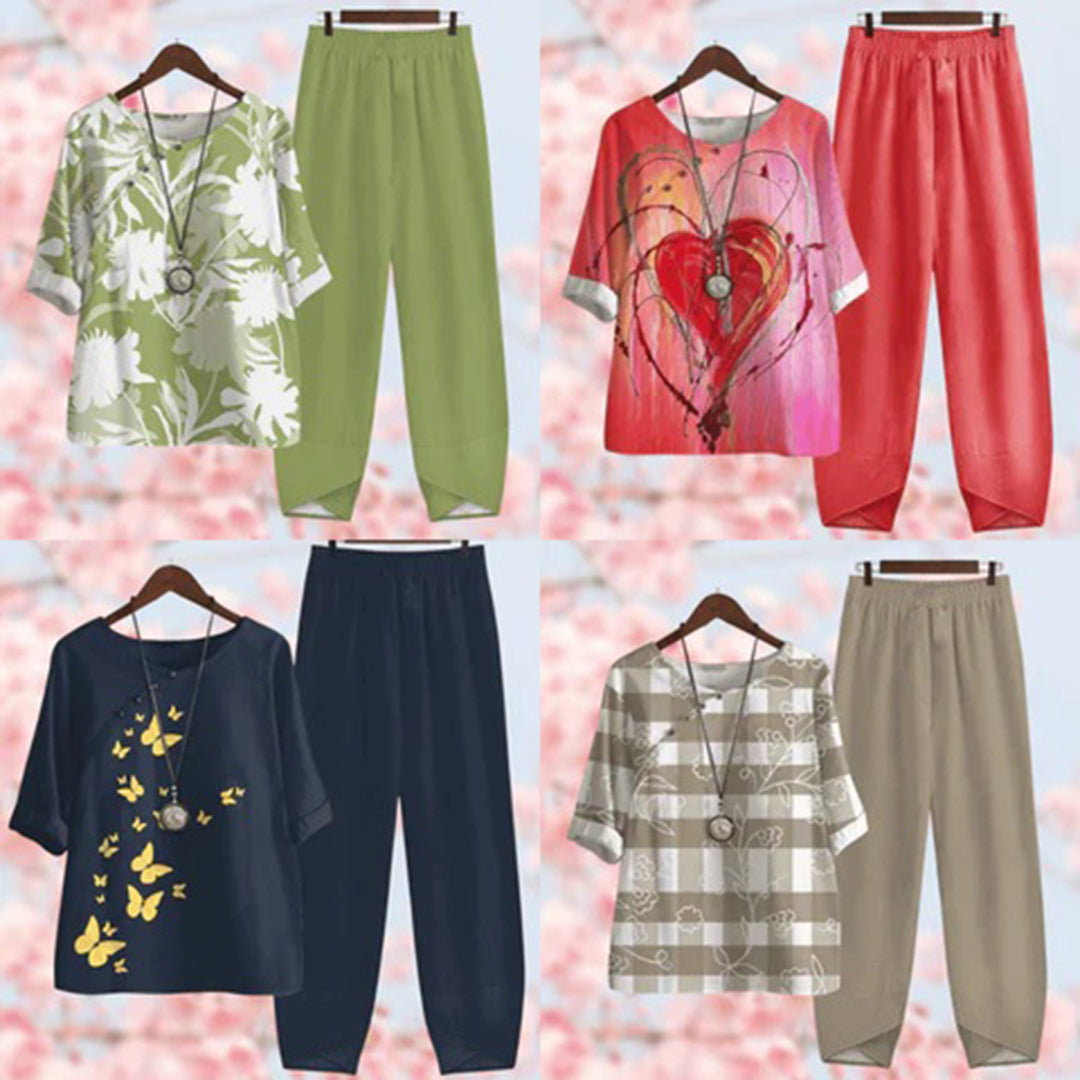 Comfortabele Tweedelige Dames Zomer Set - Mira