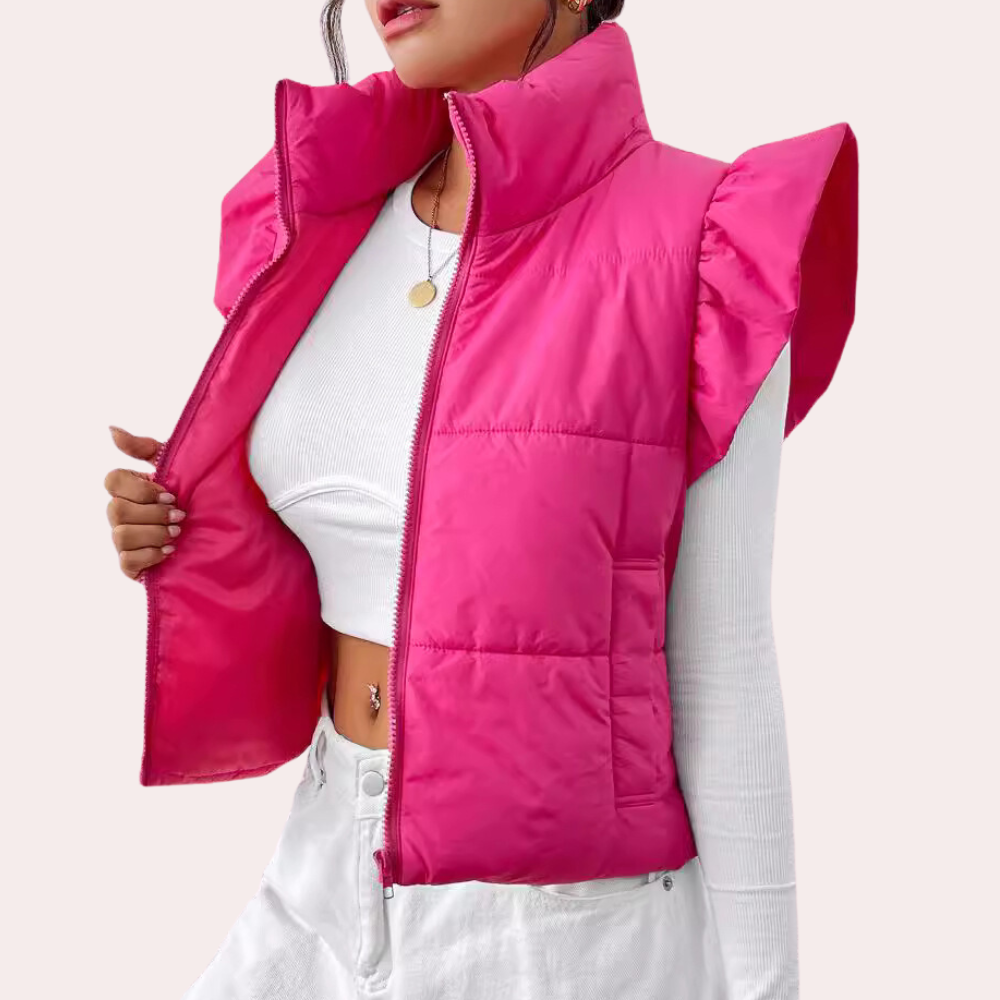 Korte Gewatteerde Damesbodywarmer - Romy