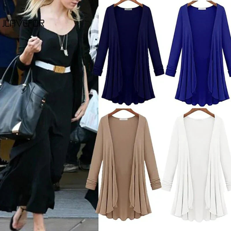 Gebreid Dames Vest met Ruches - Chiara