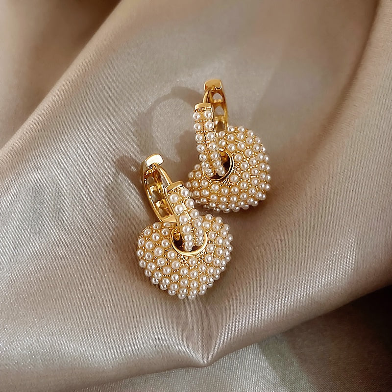 Stijlvolle Gouden Parel Oorbellen voor Dames - Anne