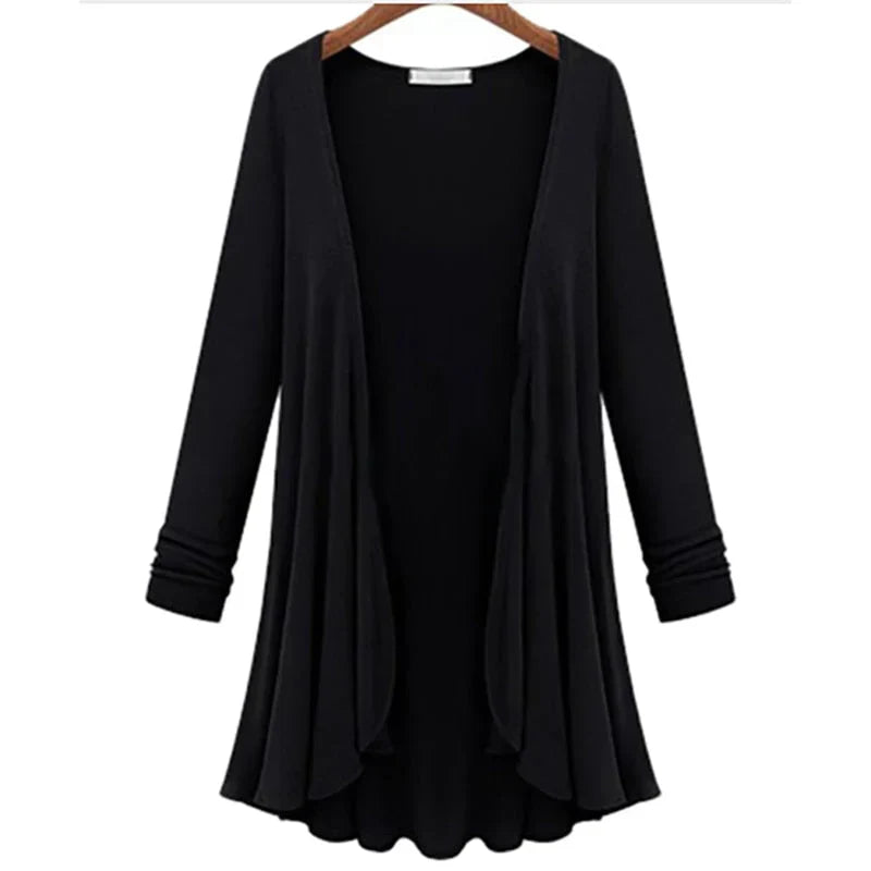 Gebreid Dames Vest met Ruches - Chiara