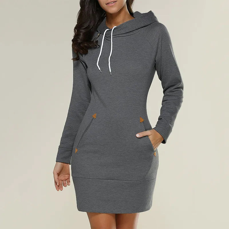 Hoody Sweatjurk met Zakken - Isabella