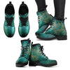 Dames Enkelboots met Herfstblad- en Maanmotief - Selene