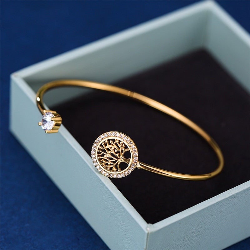 Klassieke Verstelbare Levensboom Armband - Gaia