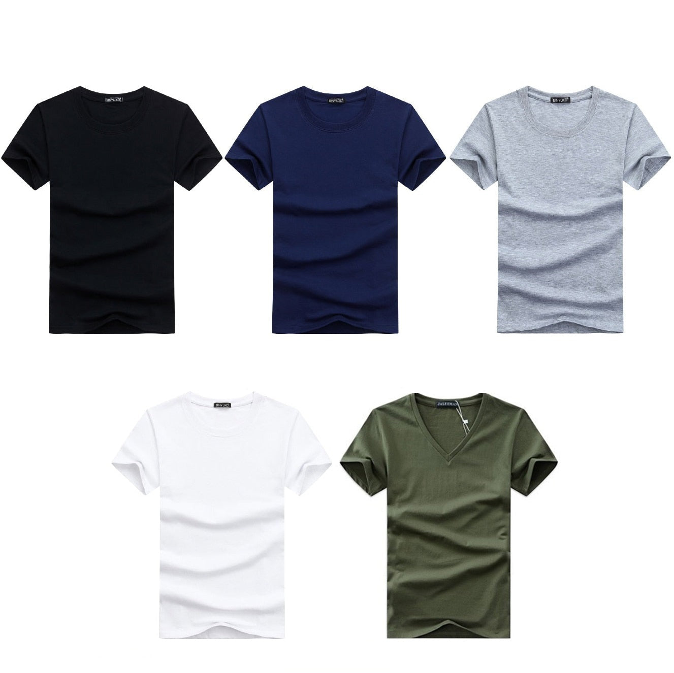 Slim Fit V-hals T-shirt heren – Jonas