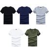 Slim Fit V-hals T-shirt heren – Jonas