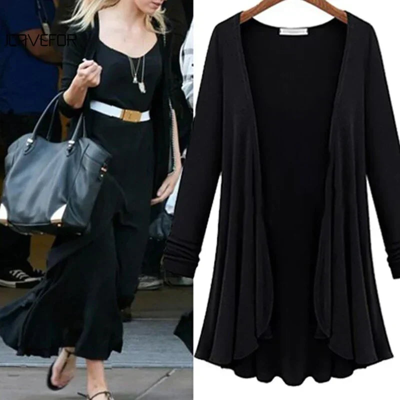 Gebreid Dames Vest met Ruches - Chiara