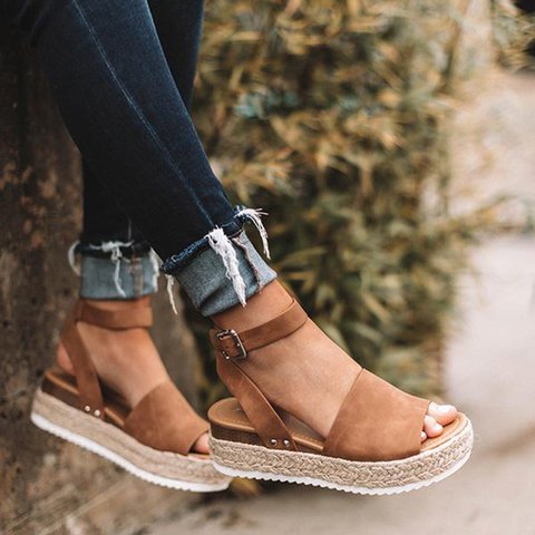 Trendy Dames Espadrille Zomersandalen – Liv