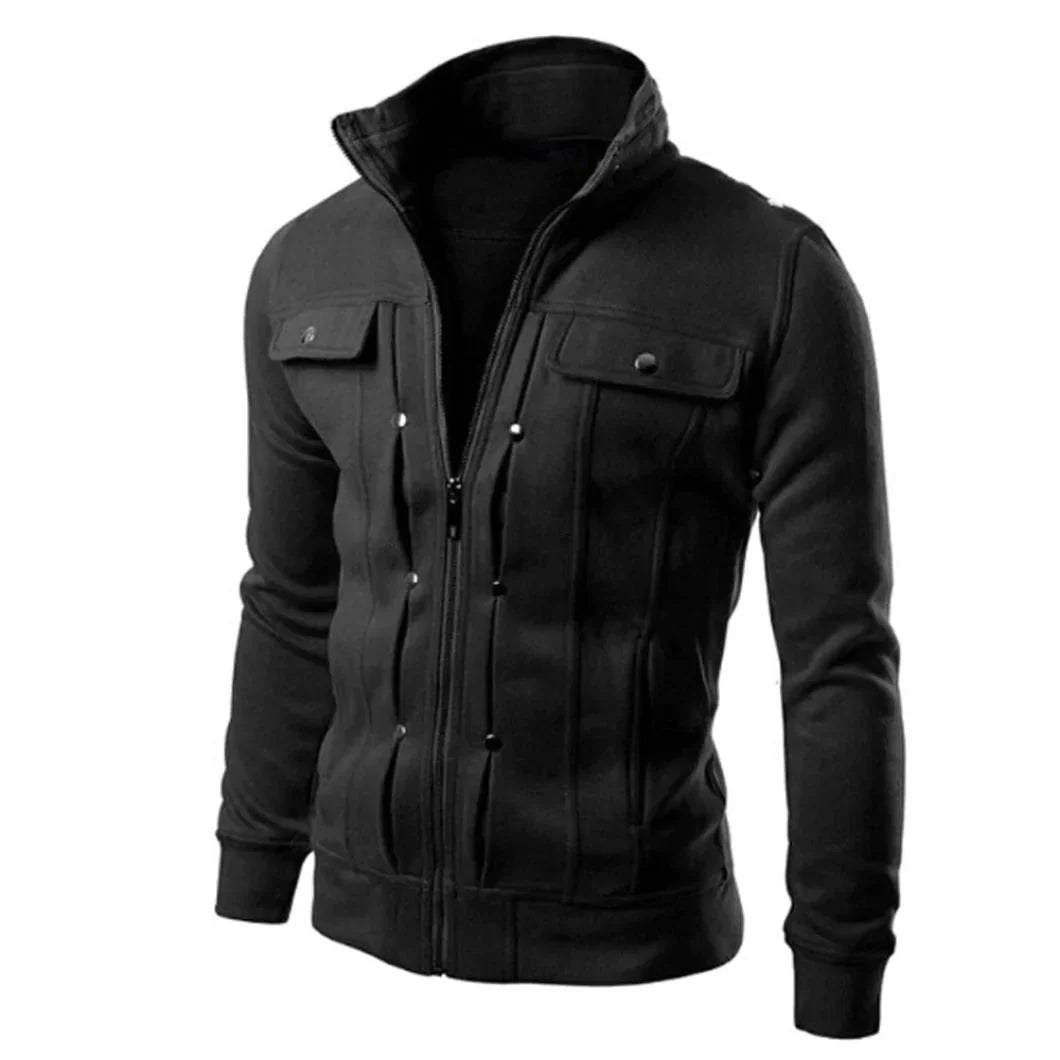 Heren Zip-Up Jack met Staande Kraag – Carlo