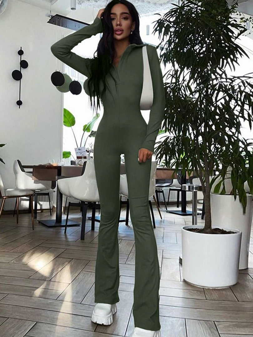 Clover Jumpsuit | Met flared broekspijpen