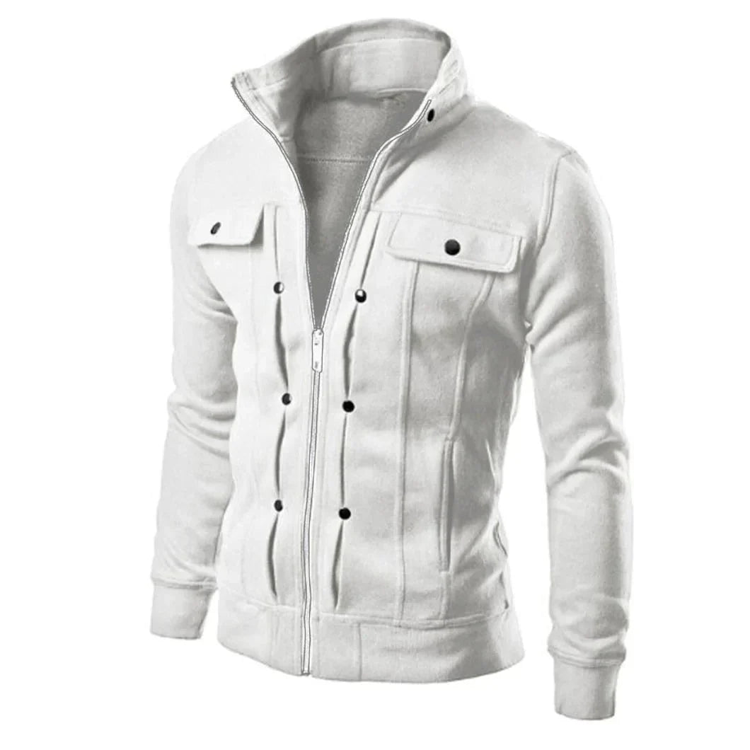 Heren Zip-Up Jack met Staande Kraag – Carlo