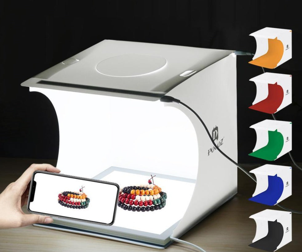 Draagbare Fotostudio met LED-Verlichting – LumiCube