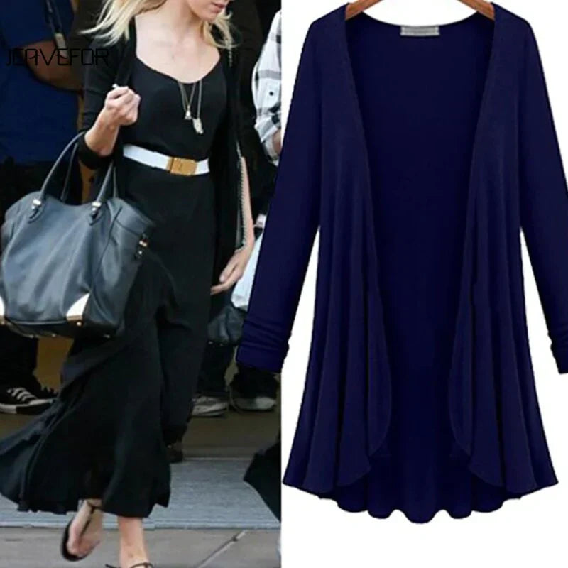 Gebreid Dames Vest met Ruches - Chiara