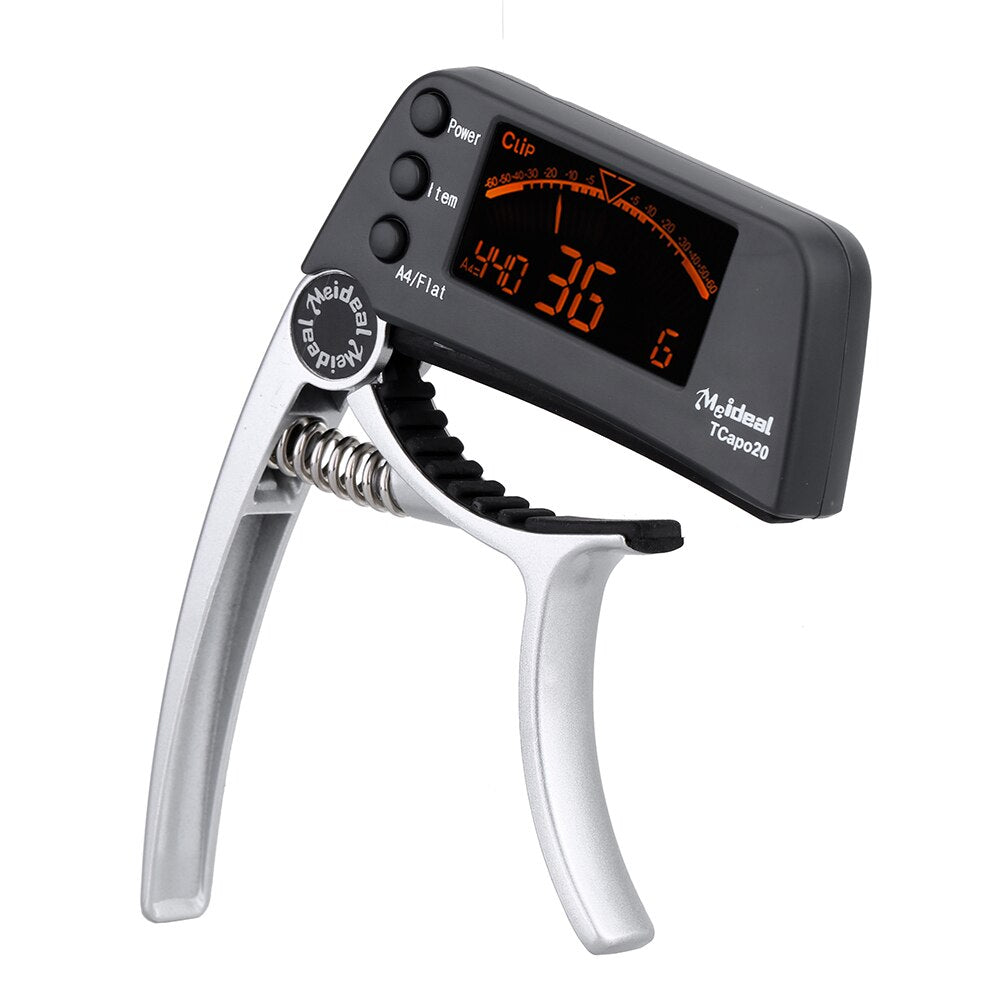 2-in-1 Gitaar Capo & Tuner – TuneGrip