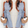 Luchtige & Stijlvolle Dames Jumpsuit met Tailleband en Strepen – Nayla
