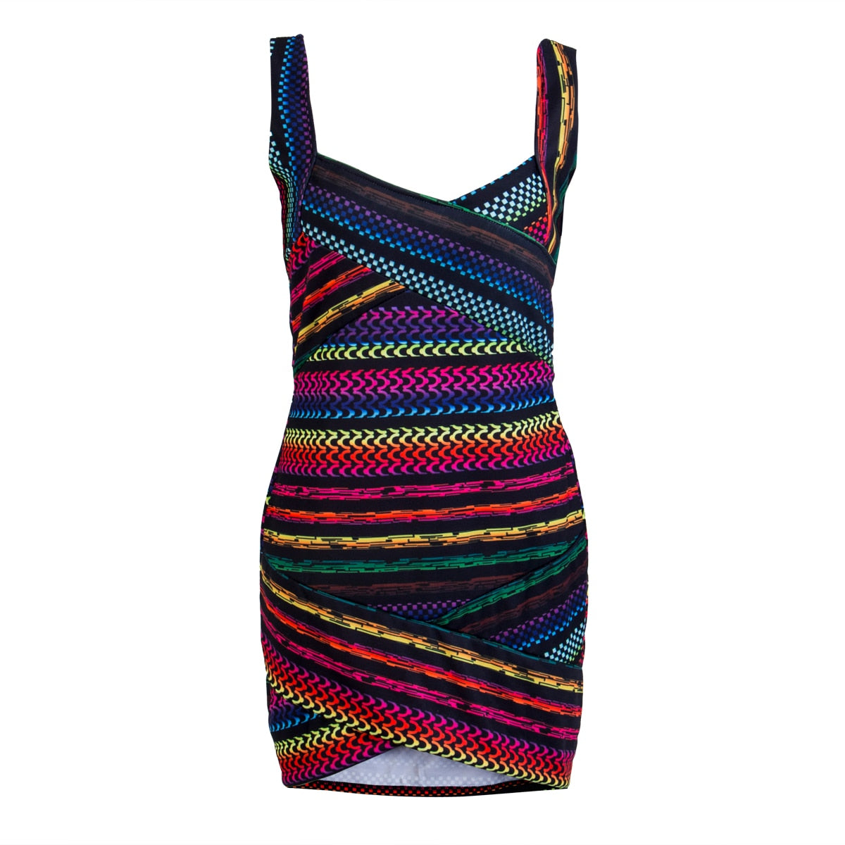 Trendy Gestreepte Bodycon – Liana