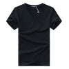 Slim Fit V-hals T-shirt heren – Jonas