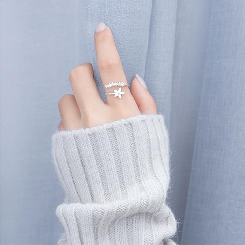 Verstelbare Zilveren Ring met Emaille Wildbloemen - Amaril