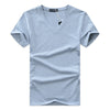 Slim Fit V-hals T-shirt heren – Jonas