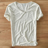 Heren V-hals Linnen Shirt - Luca