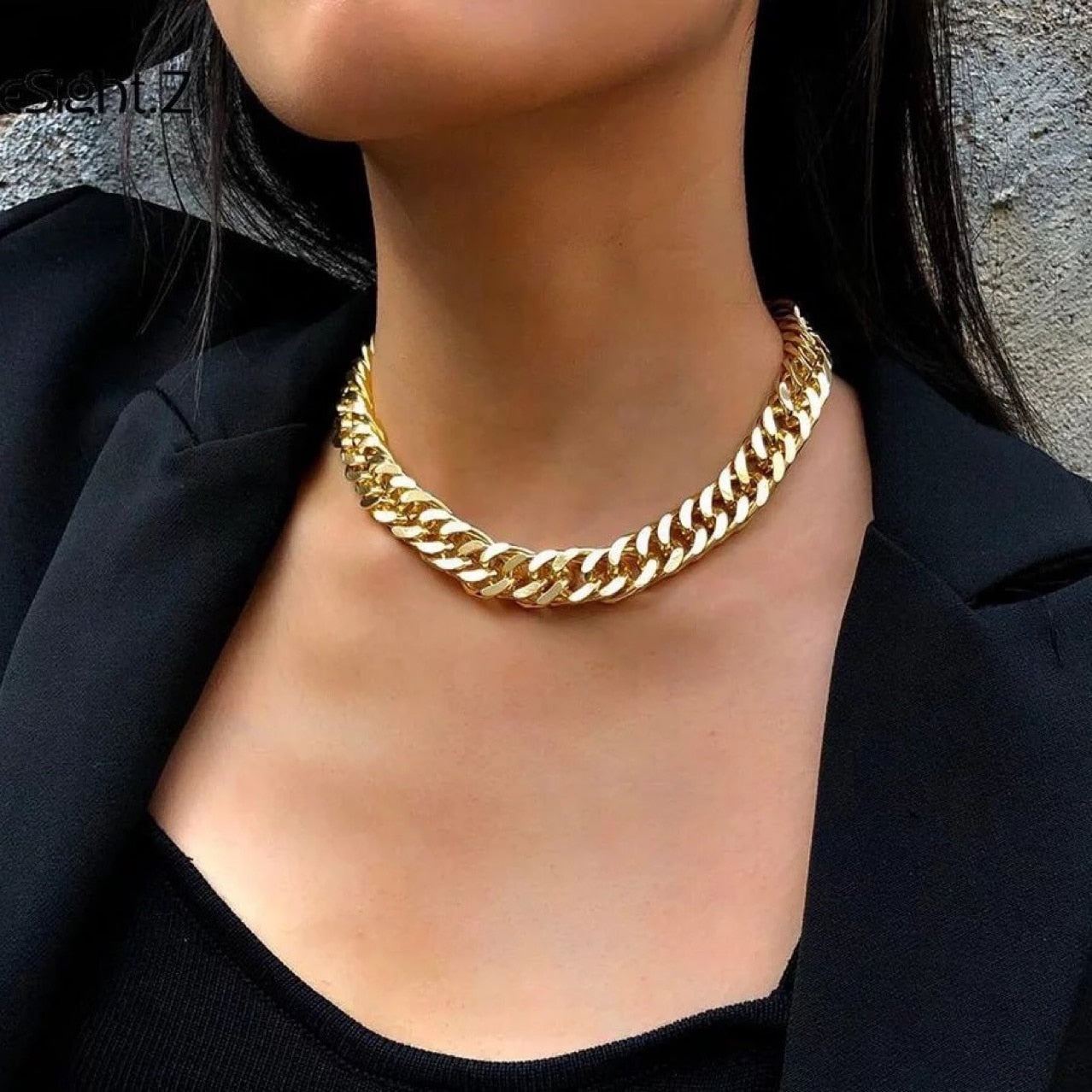 Golden Chain Necklace | Stainless Steel, dus verkleurd niet