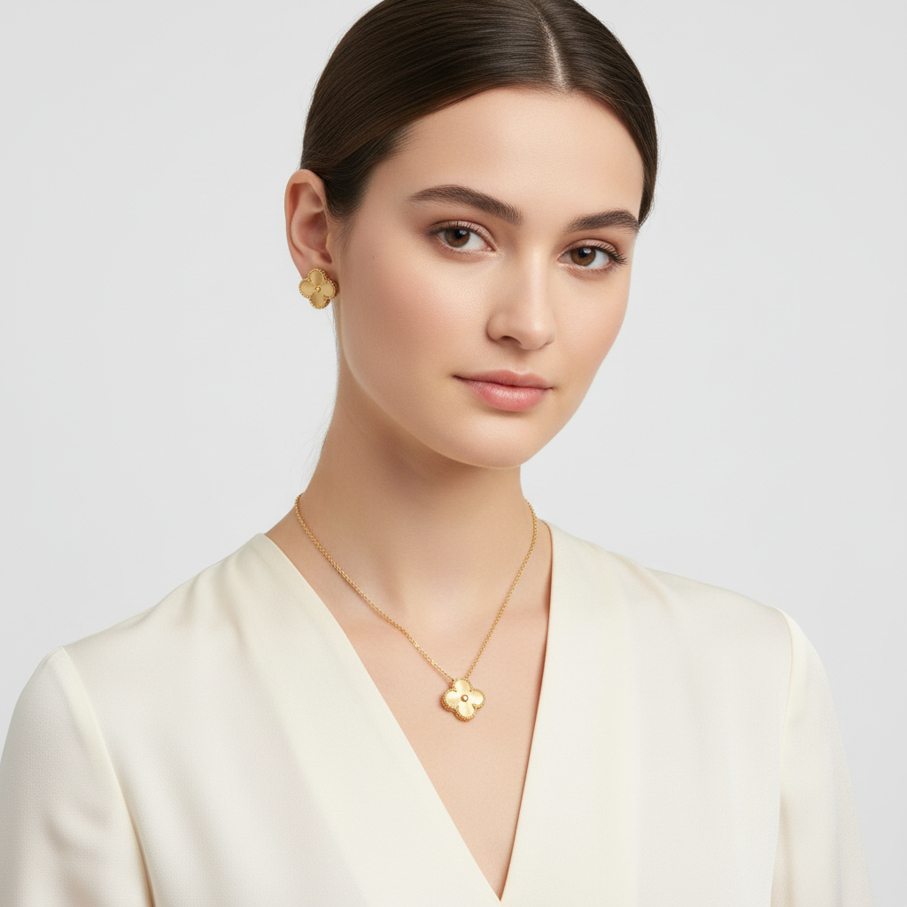 Halskette Und Ohrringe - LuckJewelry 