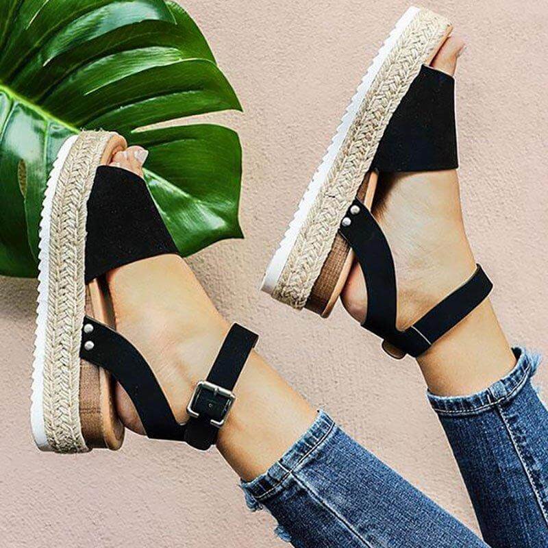 Trendy Dames Espadrille Zomersandalen – Liv