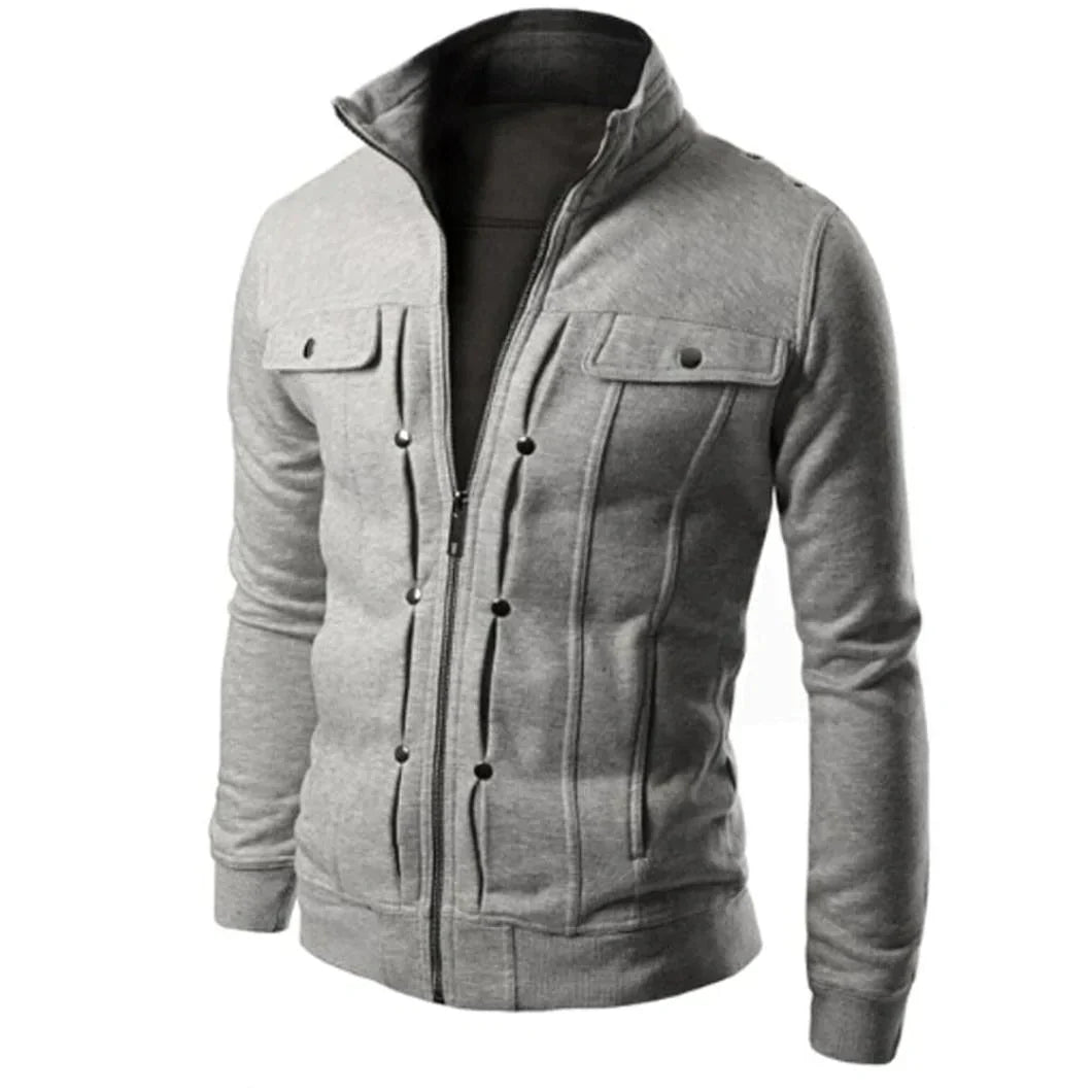 Heren Zip-Up Jack met Staande Kraag – Carlo