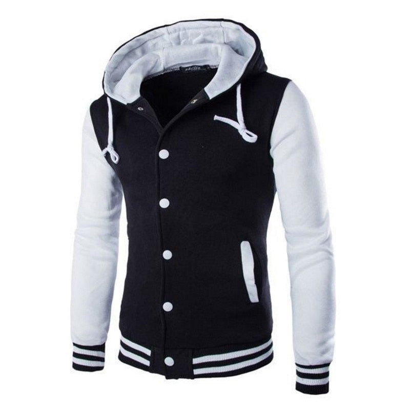 Heren Baseball Hoodie in Varsity Stijl – Herfsteditie Kevin