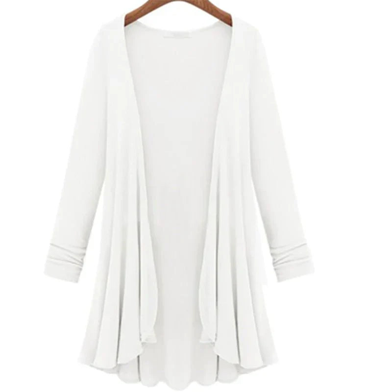 Gebreid Dames Vest met Ruches - Chiara