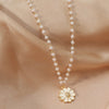 Madeliefje & Parel Hanger Ketting voor Dames - Lara