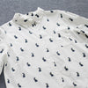 Speelse shirtjurk met konijnenprint en reverskraag - Elina