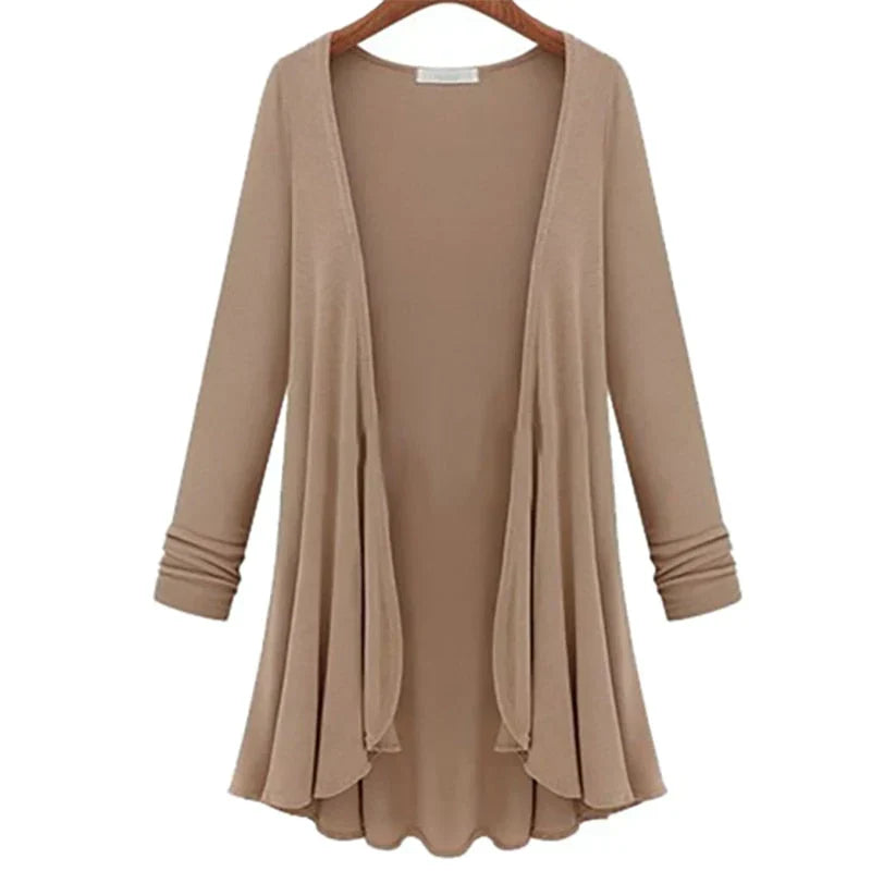 Gebreid Dames Vest met Ruches - Chiara