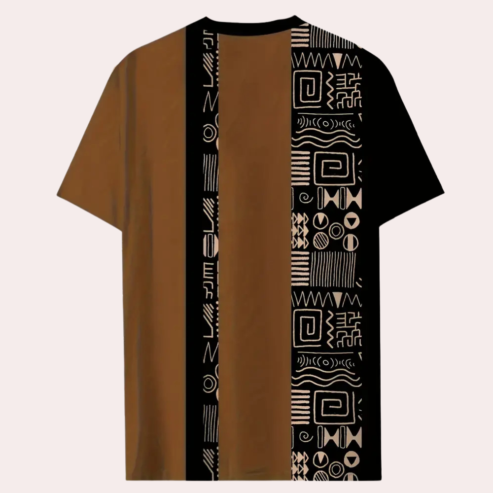 Casual T-Shirt met Kleurblokken voor Heren - Milo