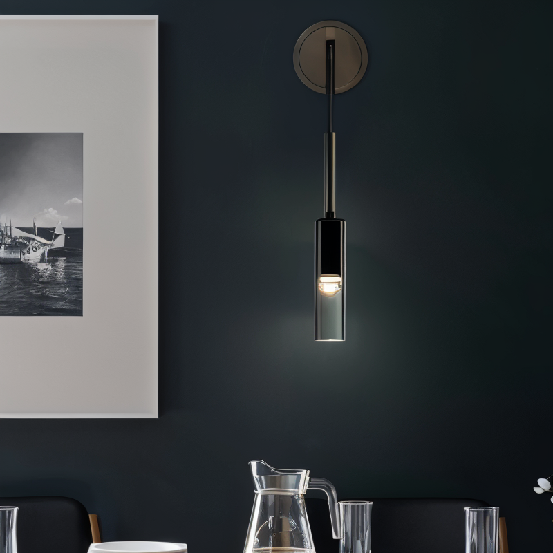 Minimalistische Wandlamp met Rookglas – Orvane