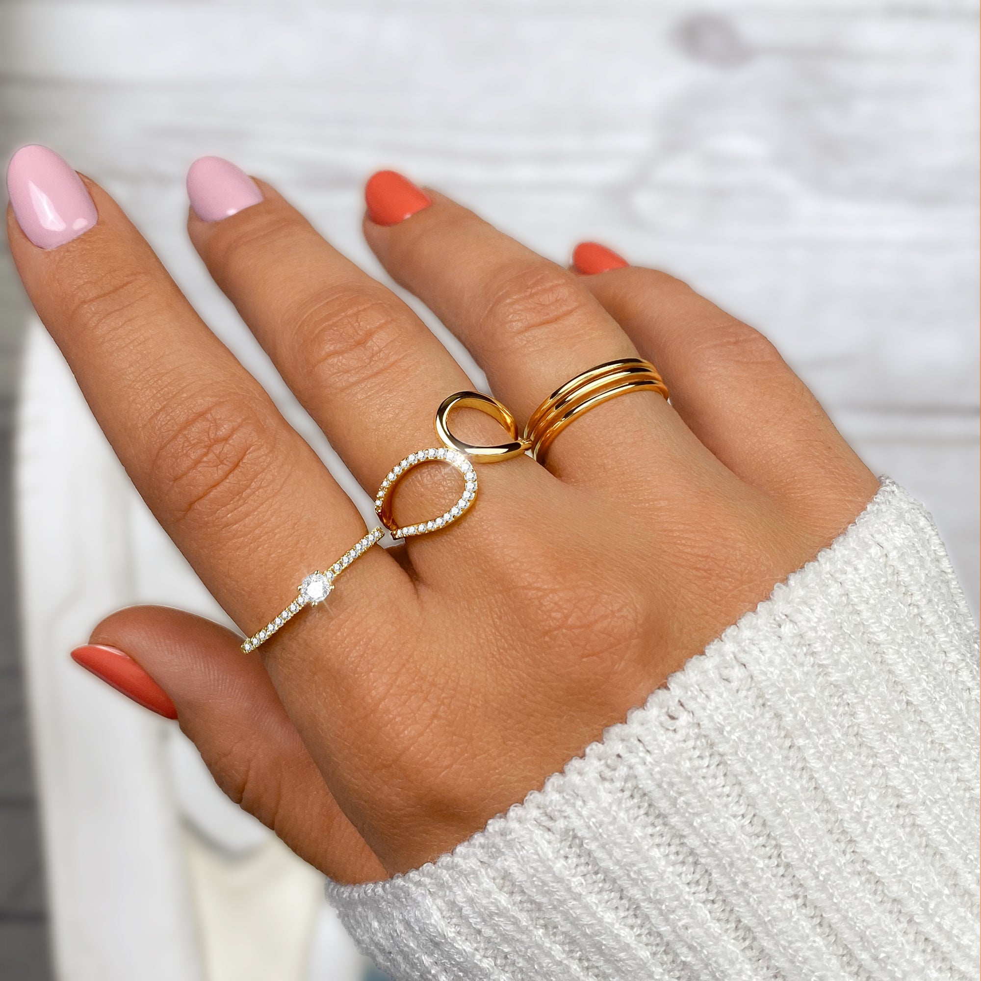 Stijlvolle Ring met Sprankelende Zirkonia - Sienna