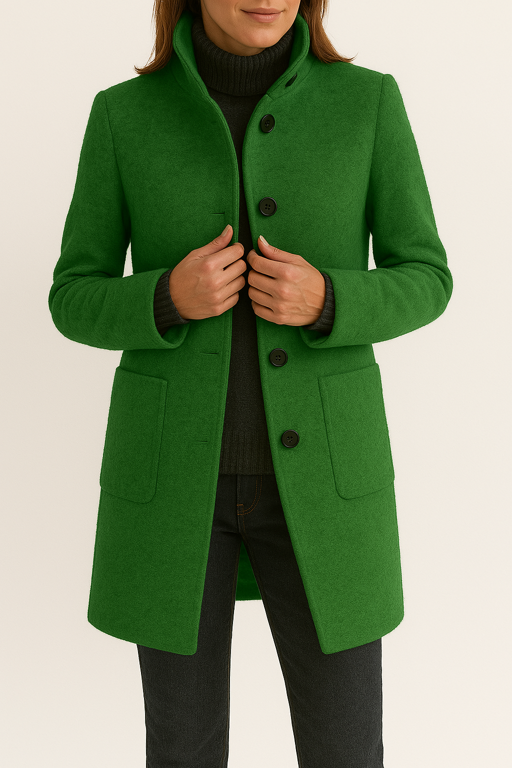 Moderne Wollen Damesjas - Isabella