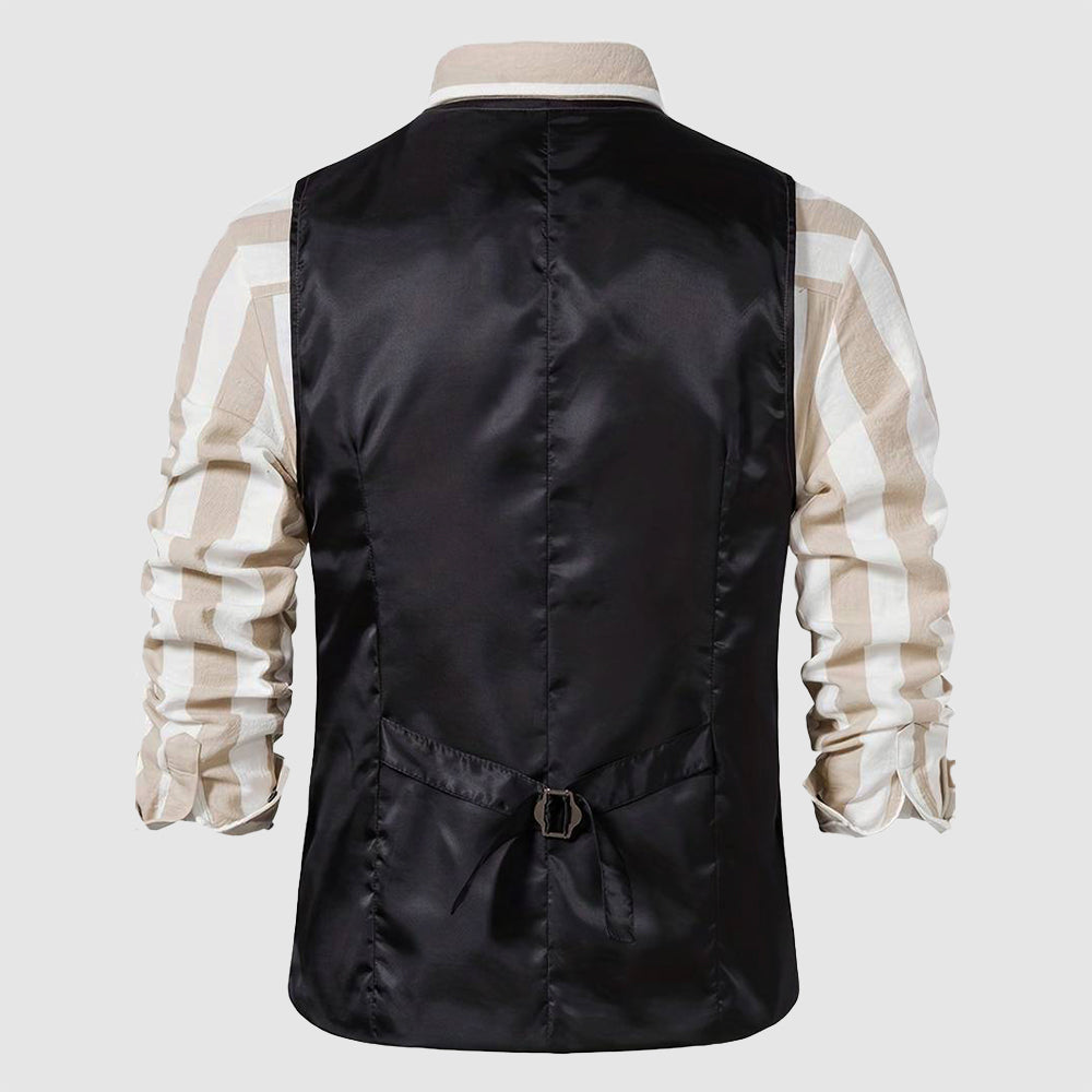 Vintage Heren Gilet met Ruitpatroon – Henri