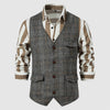 Vintage Heren Gilet met Ruitpatroon – Henri