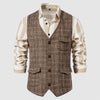 Vintage Heren Gilet met Ruitpatroon – Henri
