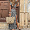 Boho-maxi jurk met patroon dames – Thalia