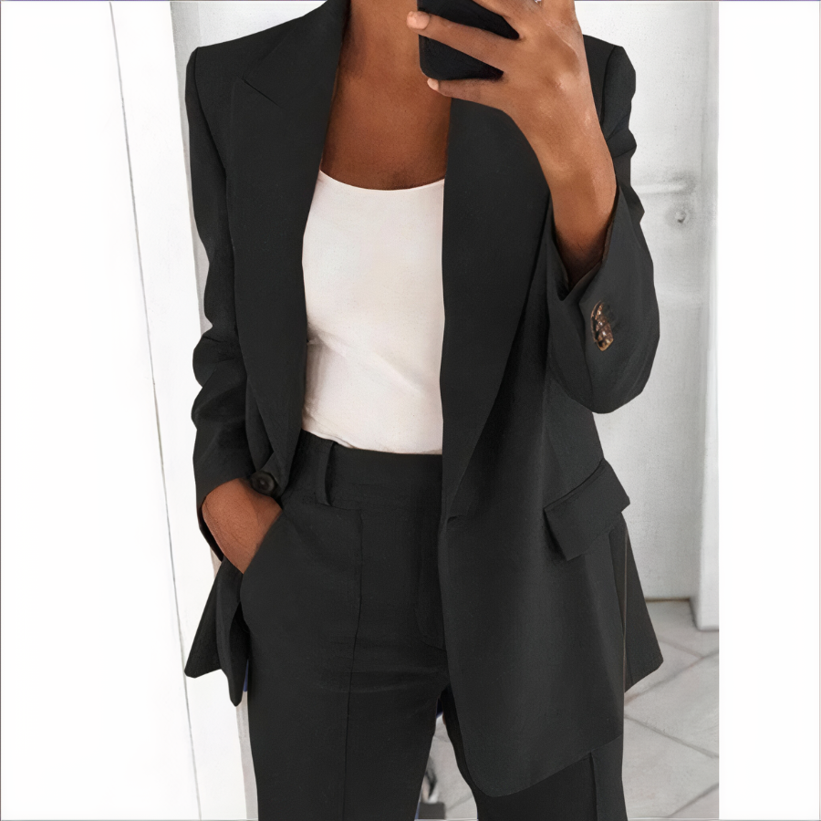 Trendy Blazer en Broek Set voor Dames - Sanne